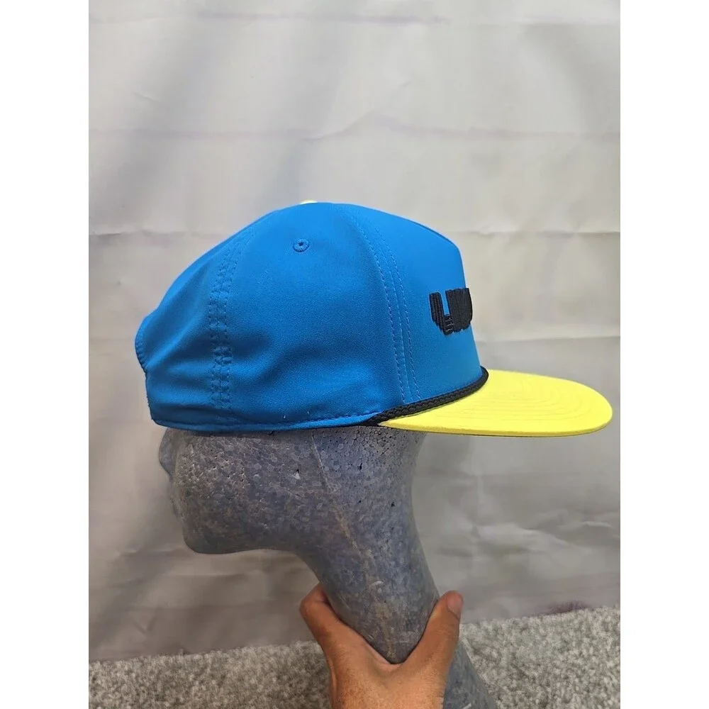 LIV GOLF Hat Cap Adjustable FlexFit 110 Blue Yellow
